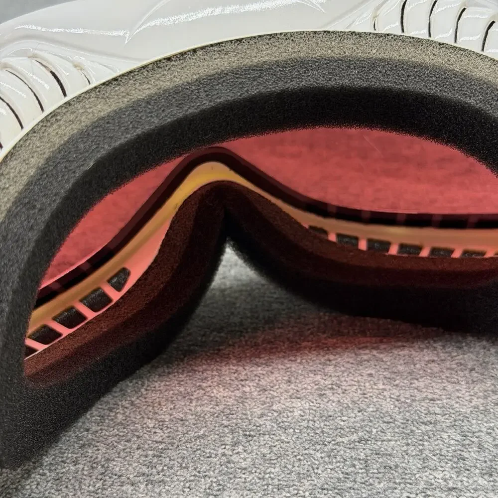 Bolle Mojo Ski Goggles White Frame Vermillon Red Lens Snowboard Classic READ